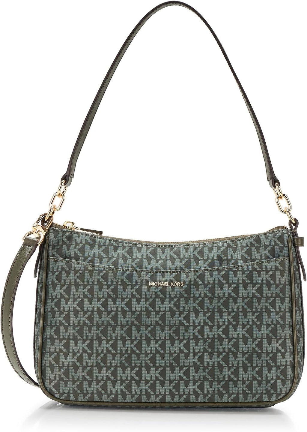 Michael Kors Jet Set Medium Top Zip Pochette Crossbody Bag