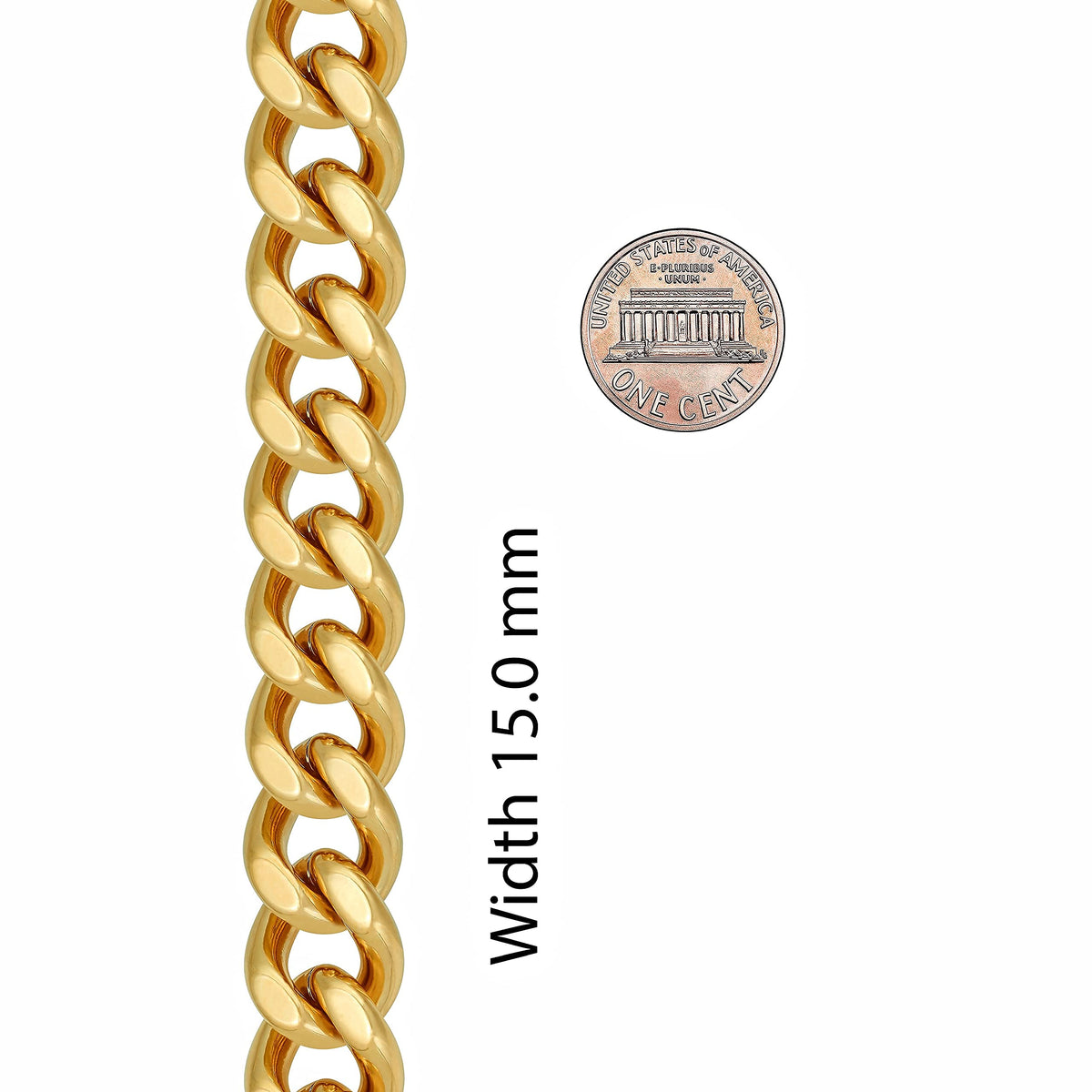 UNCLE LOL Premium Gold Cuban Link Bracelet – Tarnish-Resistant Gold-Plated Stainless Steel