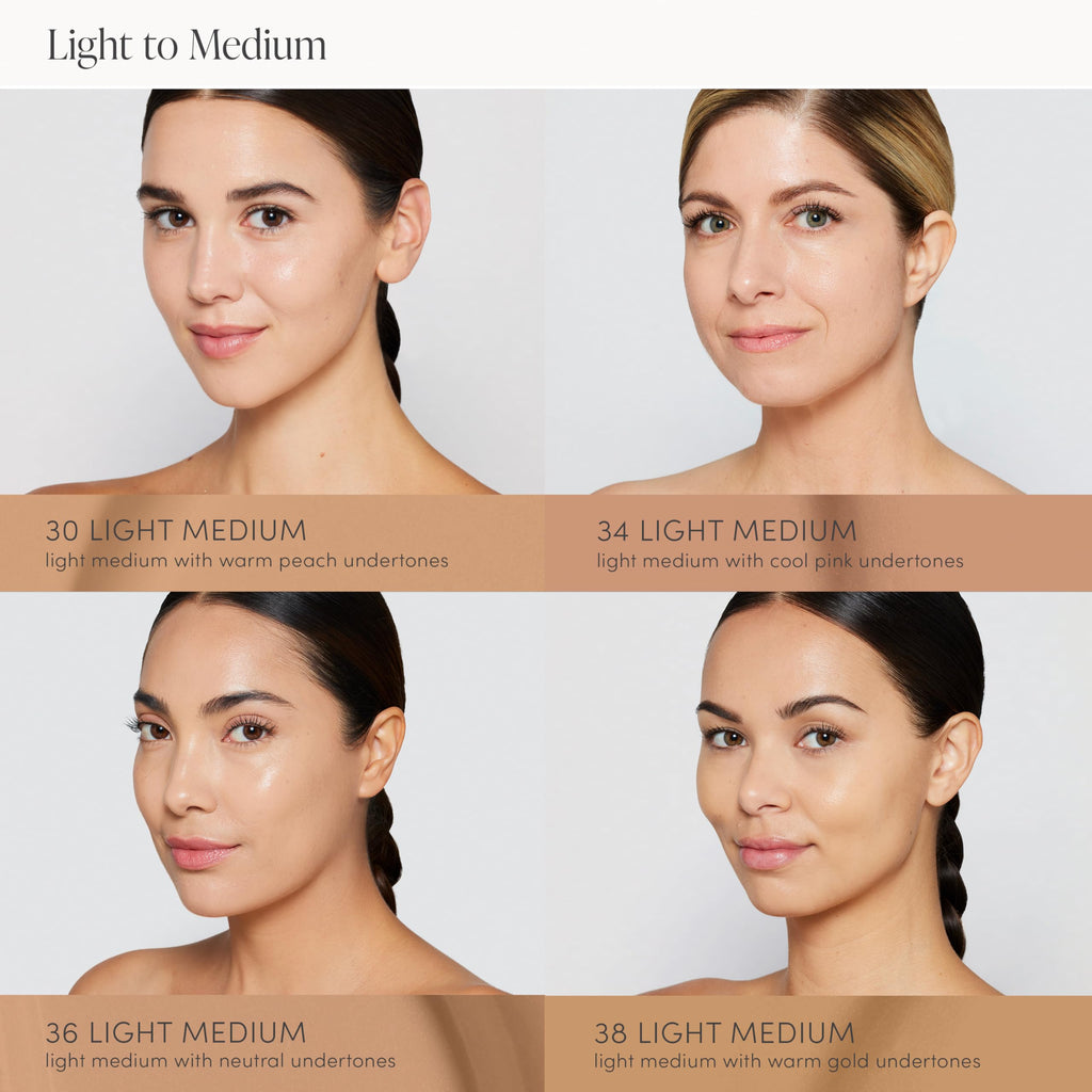 jane iredale Skintuition SPF 30 Radiance-Boosting Liquid Foundation, Perfects and Protects Skin, Medium Coverage, Natural Finish, Vegan, Cruelty-Free