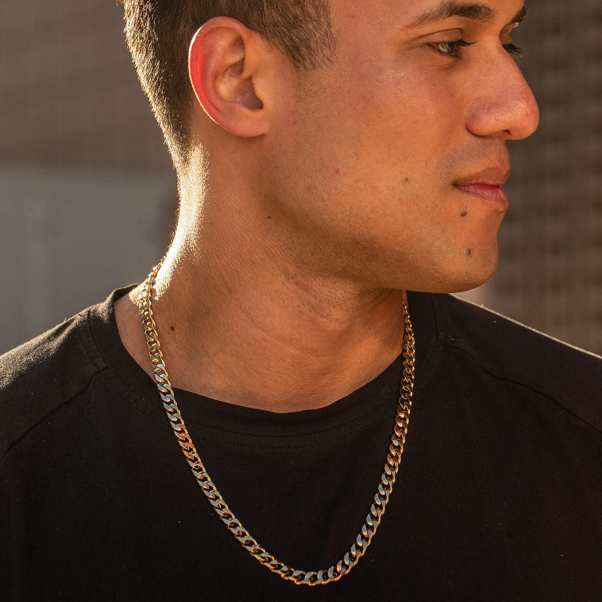 Premium 18K Gold-Plated Cuban Link Chain – Luxury Stainless Steel Necklace | Waterproof & Tarnish Resistant by UNCLE LOL