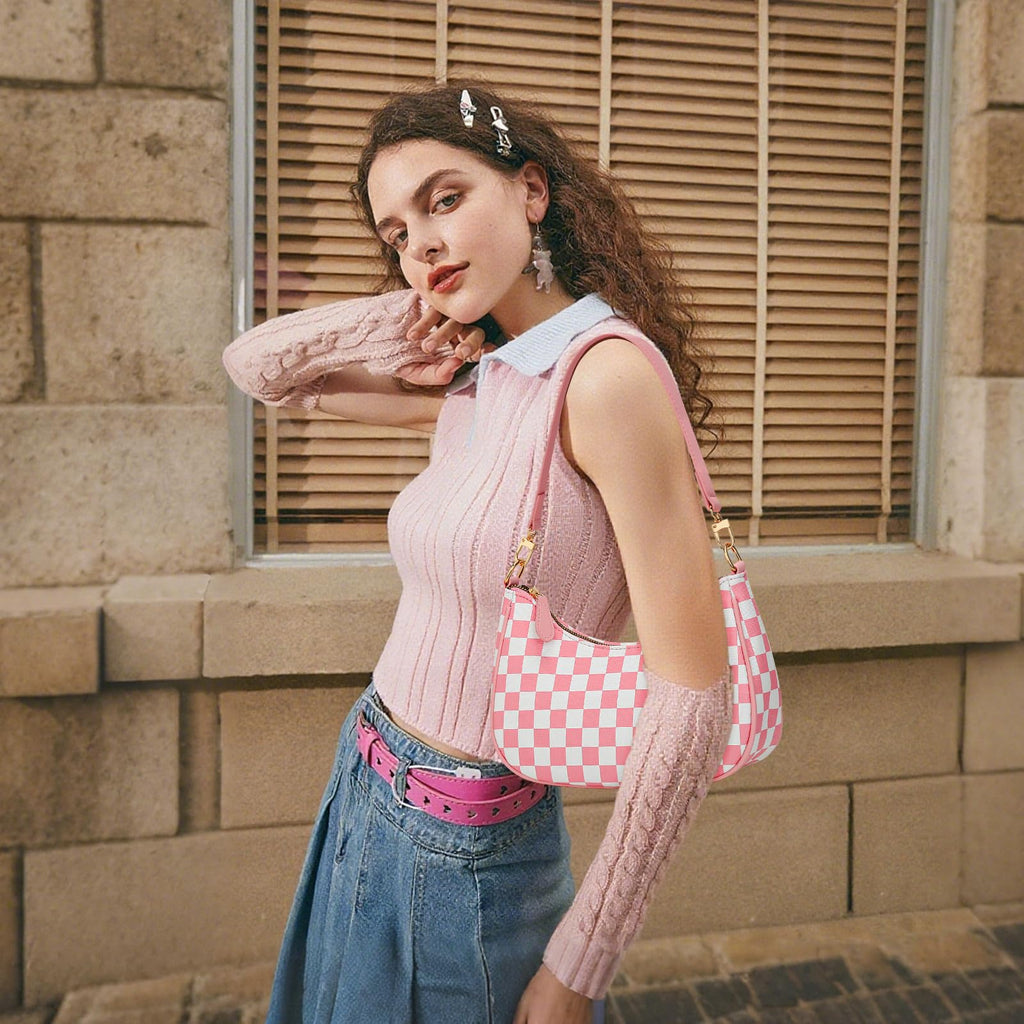 KKXIU Shoulder Bag for Women Cute Hobo Purses and Handbags Retro Clutch Underarm Purse | Cute
