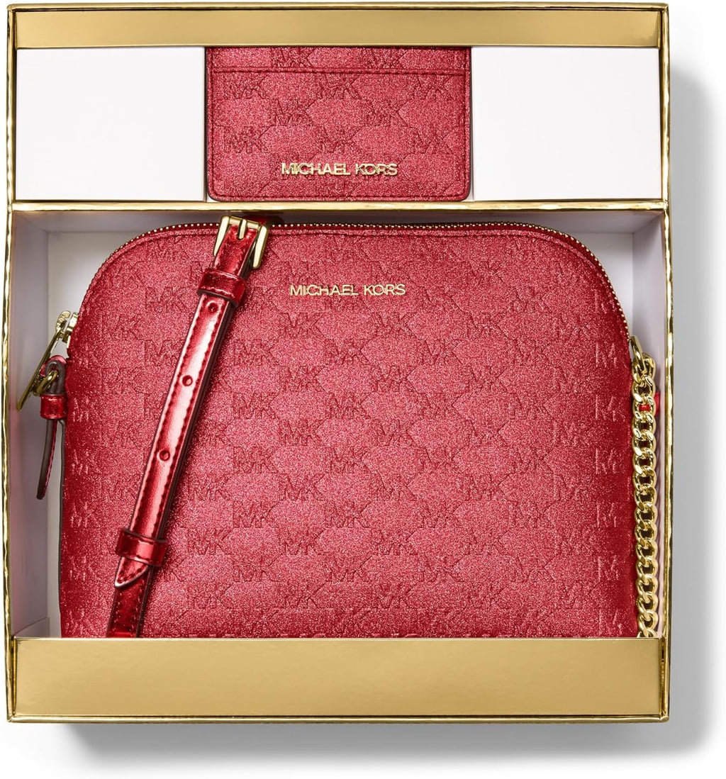 Michael Kors Women's Jet Set Dome Crossbody With Card Case