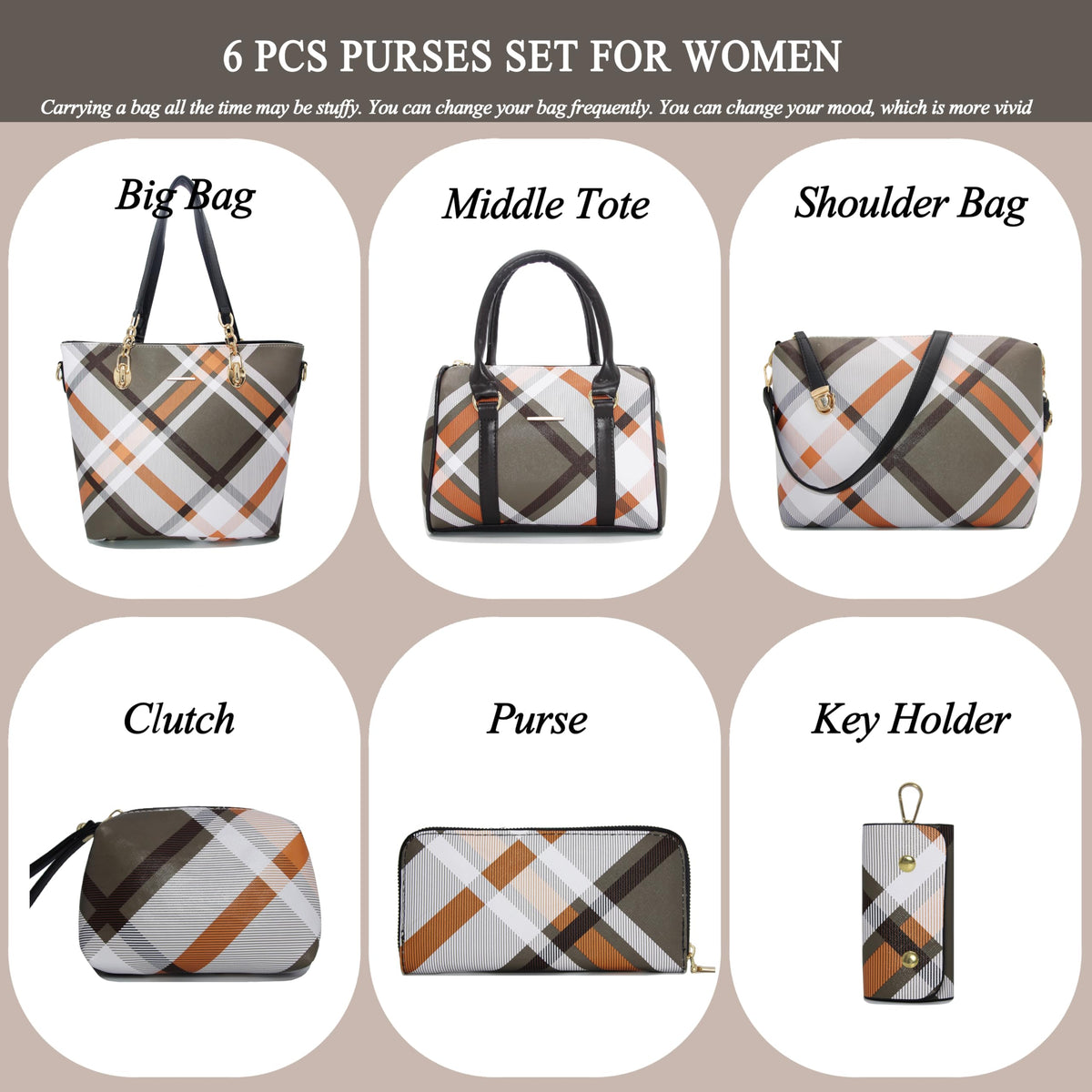 2E-youth Designer Purses and Handbags for Women Satchel Shoulder Bag Tote Top Handle Bag