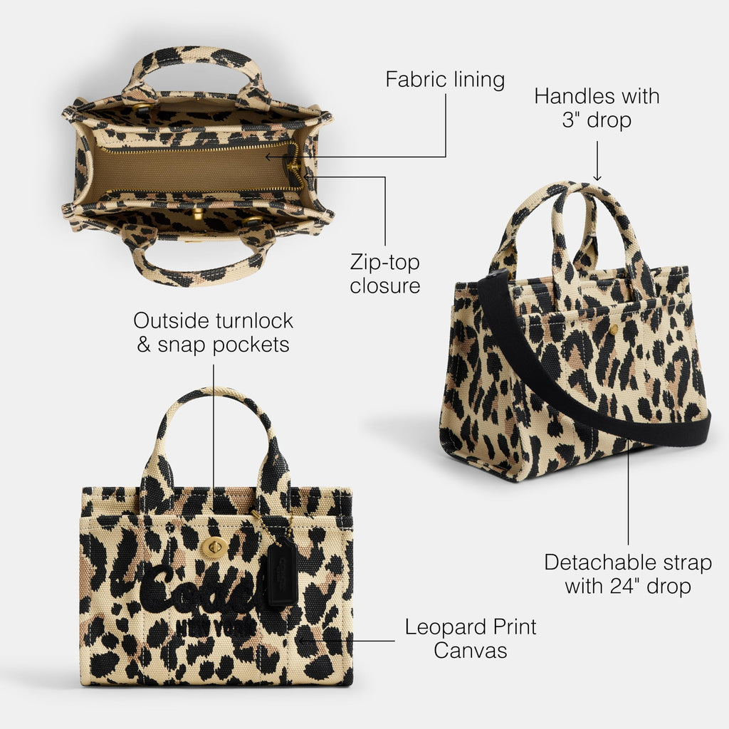 Coach Women's Leopard Cargo Tote 20