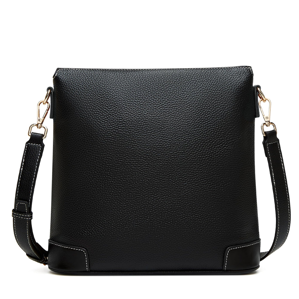 BOYATU Leather Crossbody Bag for Women: Designer Shoulder Purse for Travel - Trendy Genuine Leather Handbag for Everyday