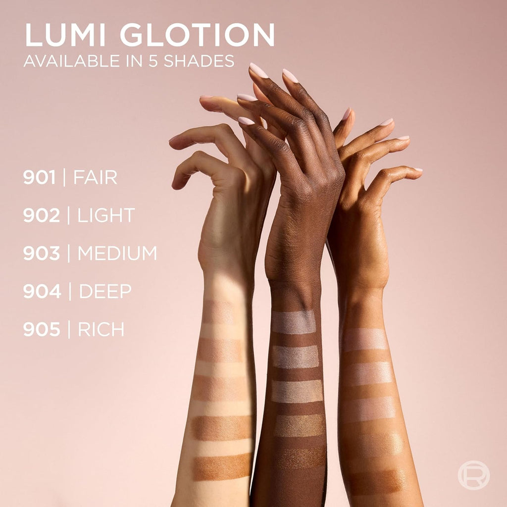 L'Oreal Paris Makeup True Match Lumi Glotion, Natural Glow Enhancer, Illuminator Highlighter, Bronzing Drops For a Sun-Kissed Glow, 903 Medium