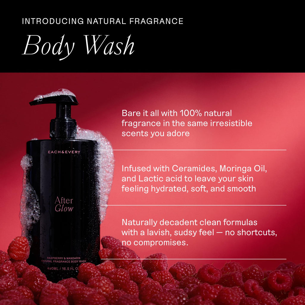 Each & Every Body Wash for Women and Men - Skin Feels Hydrated, Smooth & Soft - Ceramides, Lactic Acid AHA & Moringa Oil - 100% Natural Fragrance Gel - Eternal Summer, Coconut & Lime - 16.5 Fl Oz