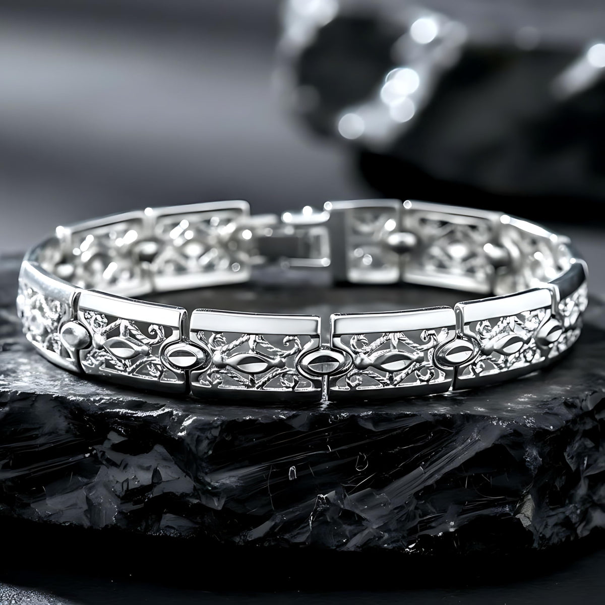UNCLE LOL Luxury Vintage Gold Filigree Bracelet – Premium Gold-Plated Statement Jewelry