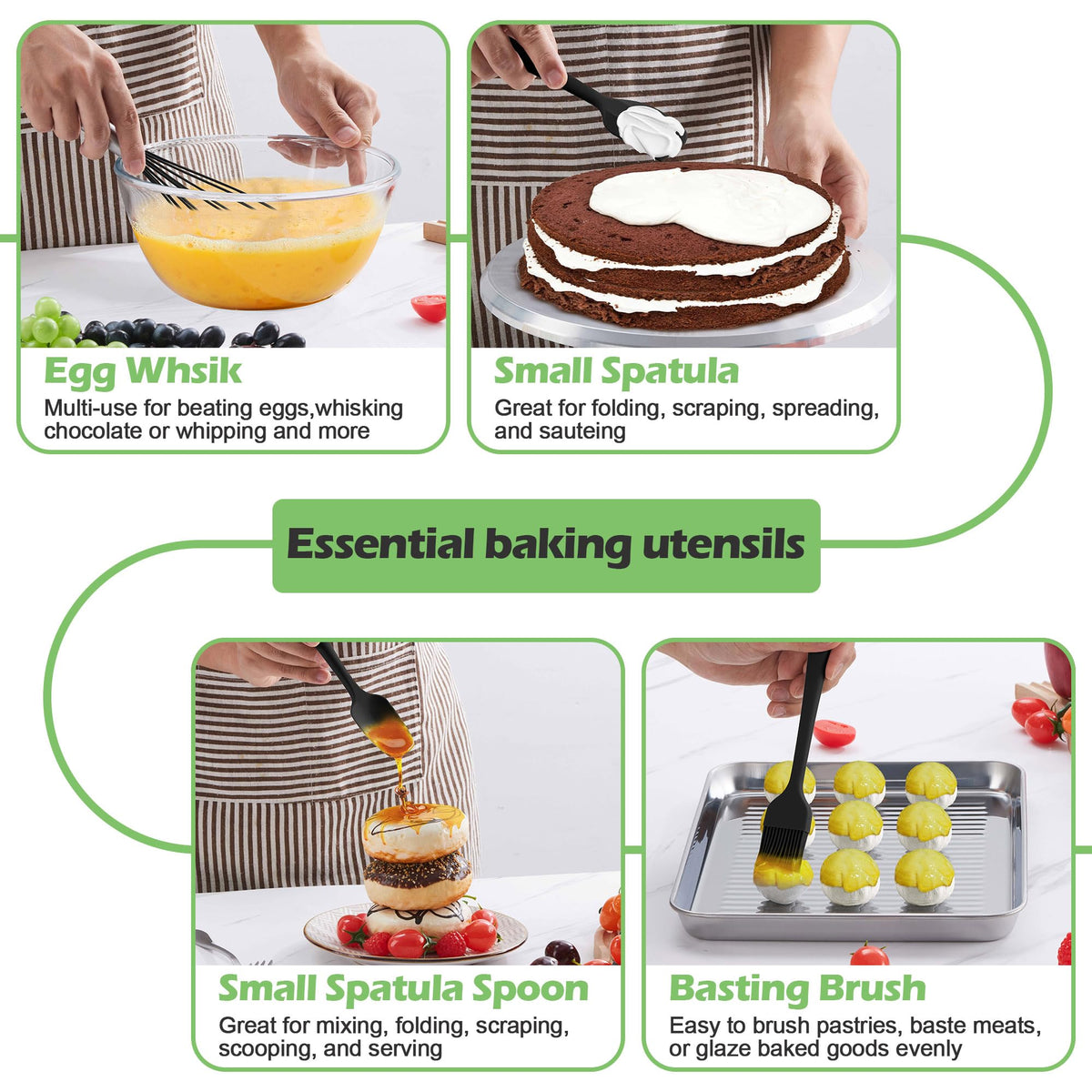 Homikit Silicone Cooking Utensils Set