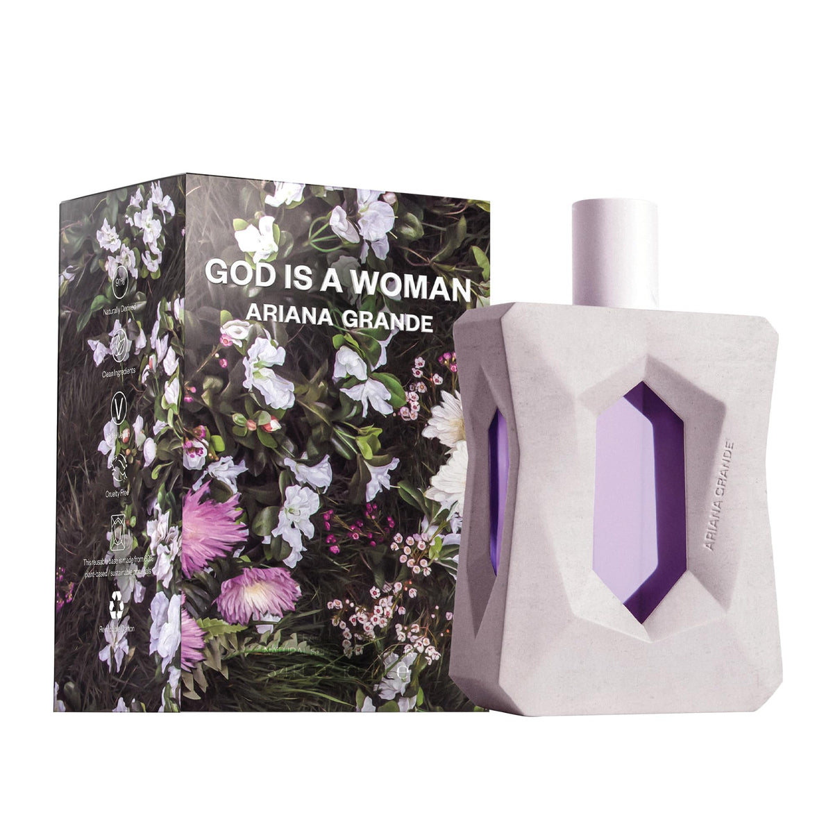 Ariana Grande God is a Woman Eau de Parfum – Fruity Musk Fragrance for Women – Women's Perfume with Notes of Orris, Pear, Vanilla & Cedarwood