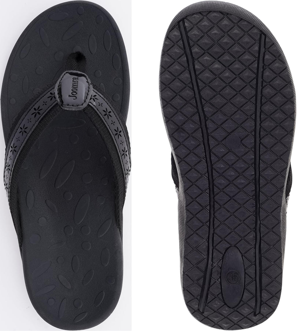 Joomra Arch Support Flip Flops for Women Size 10 Thong Sandals WhiteJoomra Arch Support Flip Flops for Women Size 10 Thong Sandals White
