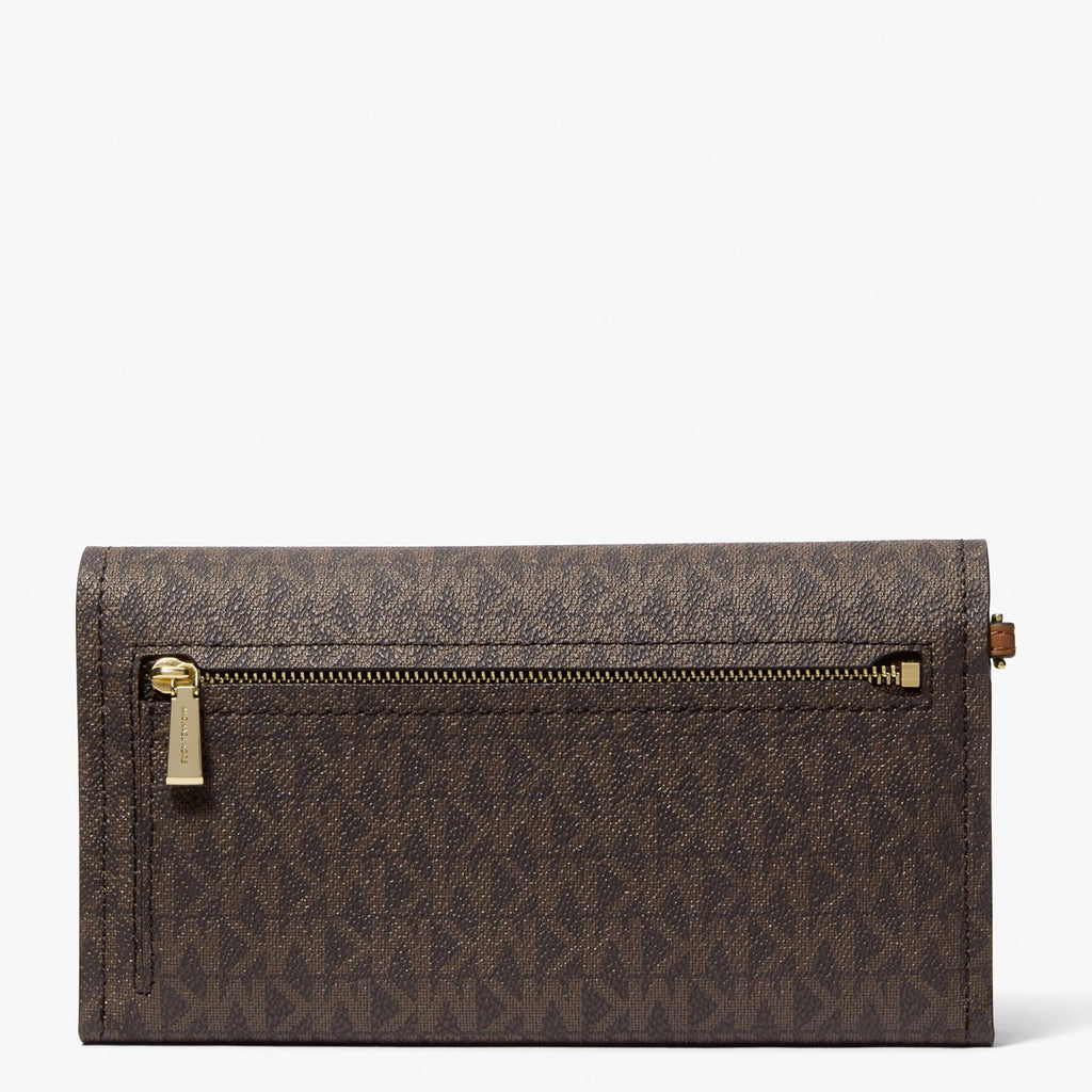 MICHAEL Michael Kors Jet Set Medium Flap Double Zip Wristlet