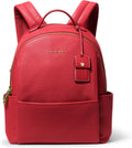 Michael Kors Sable Medium Backpack, Gold-Tone Hardware/Pebble Leather/Crimson