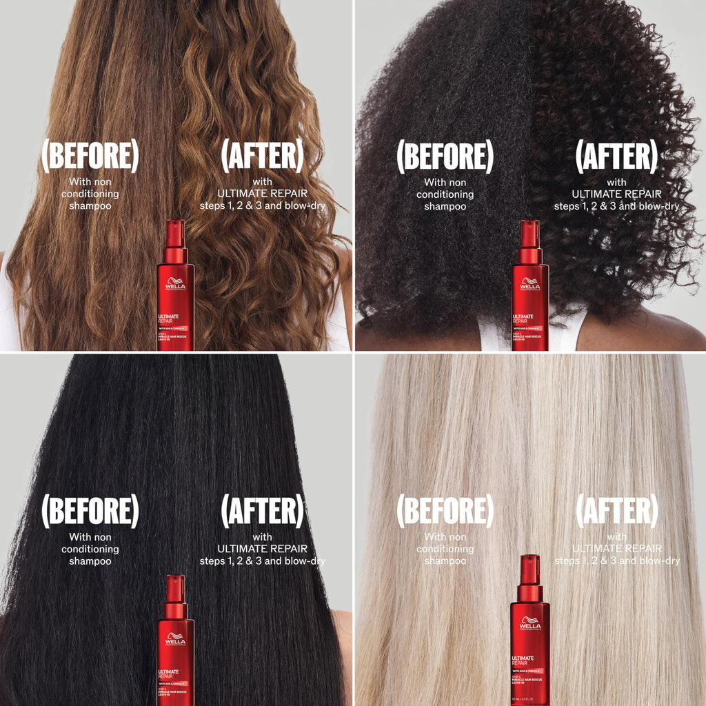 Wella Professionals ULTIMATE REPAIR Shampoo for Damaged Hair | Repairs, Strengthens, & Moisturizes with AHA & Omega-9 | For All Hair Types