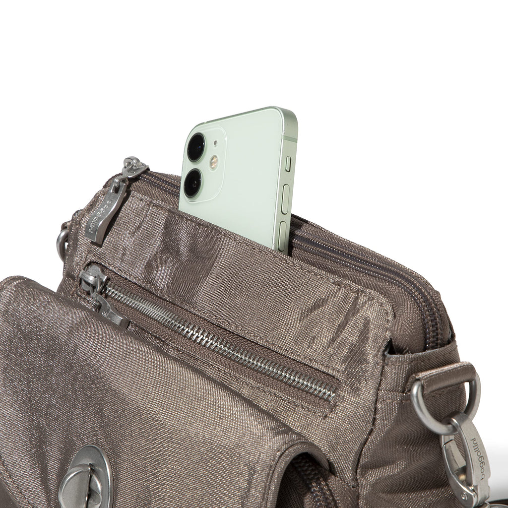 Baggallini Calais Crossbody Bags for Women 10x7 Lightweight Water-Resistant Travel Purse, RFID & Interior Organization