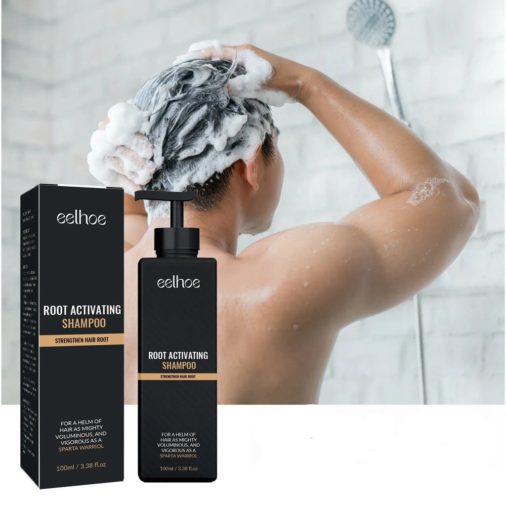 EELHOE Hair Regrowth Root Natural Herbal Dense Hair Shampoo Hair Repair Care Fluffy Smoothing Nourishing Anti Falling Shampoo