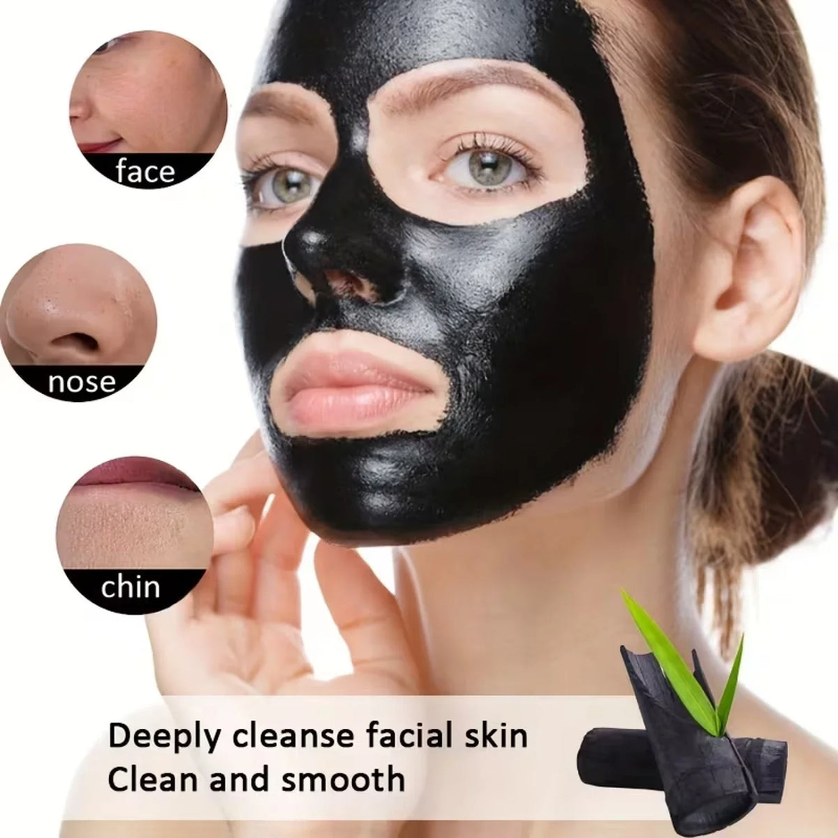 Charcoal Blackhead Peel Off Mask with Centella & Niacinamide, Deep Cleansing Pores & Purifying Skin, For All Skin Types.