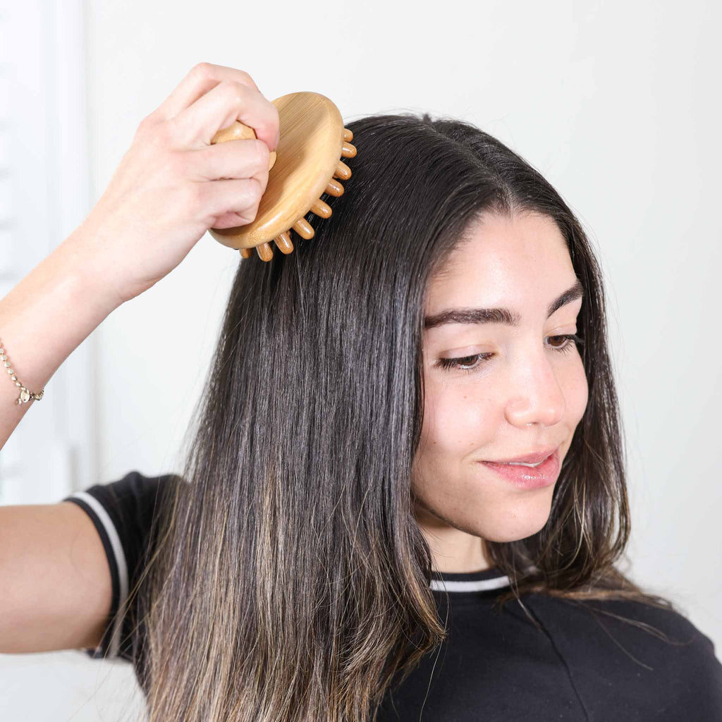 Bamboo Stimulating Scalp Massager