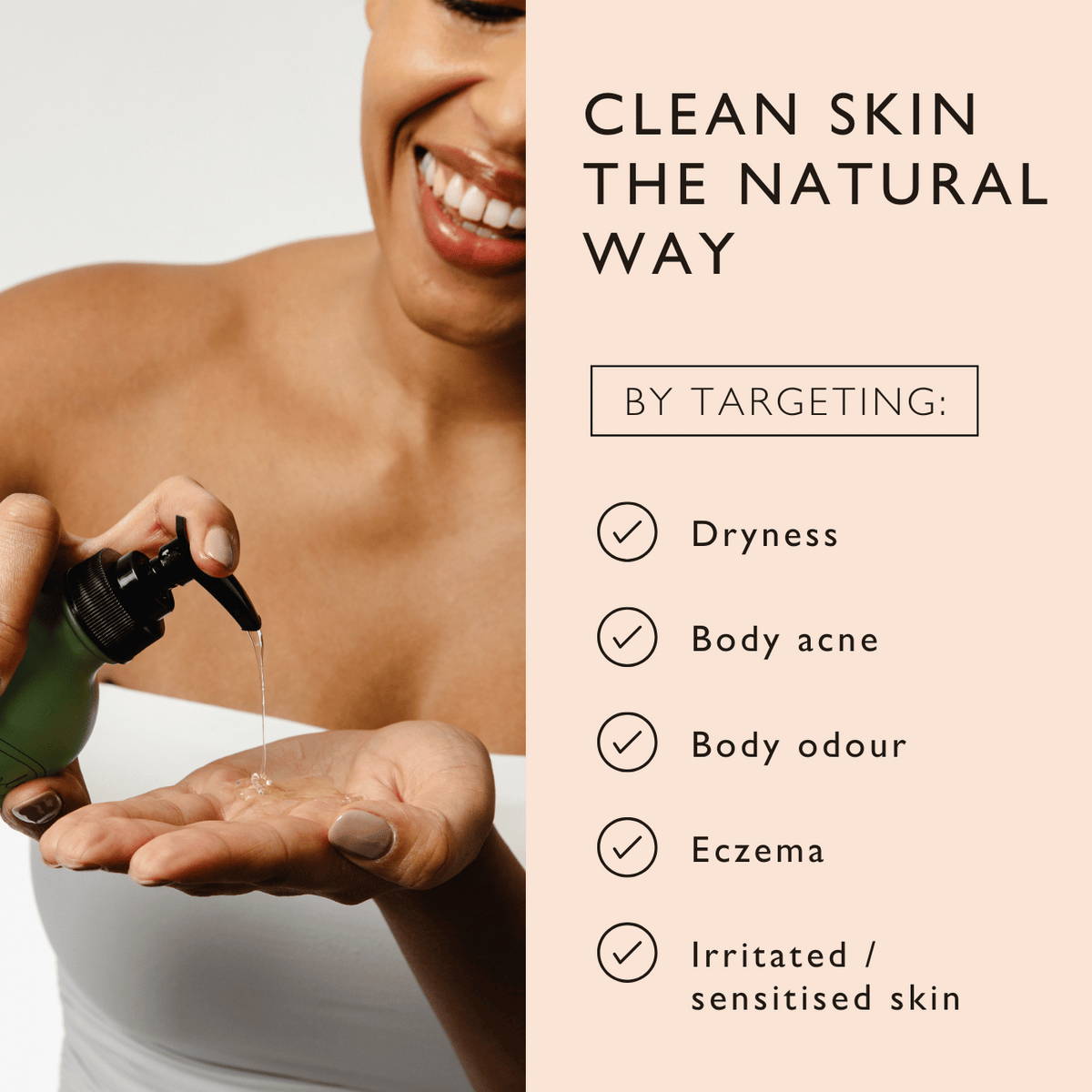 Natural Hand + Body Wash with Lemongrass