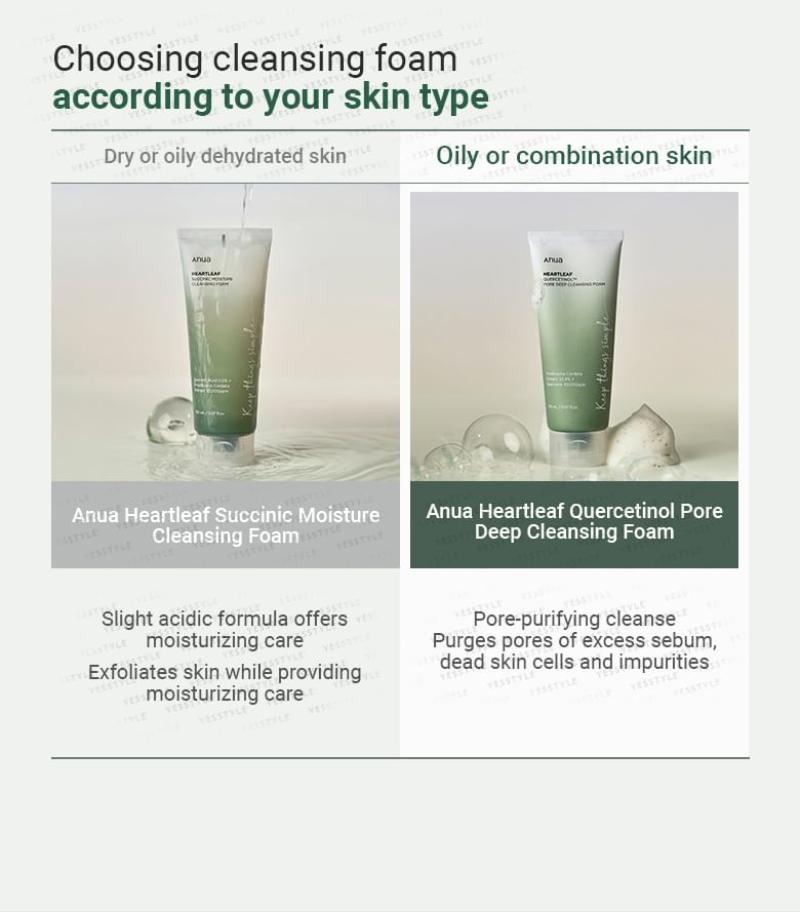 ANUA Heartleaf Quercetinol Pore Deep Cleansing Foam