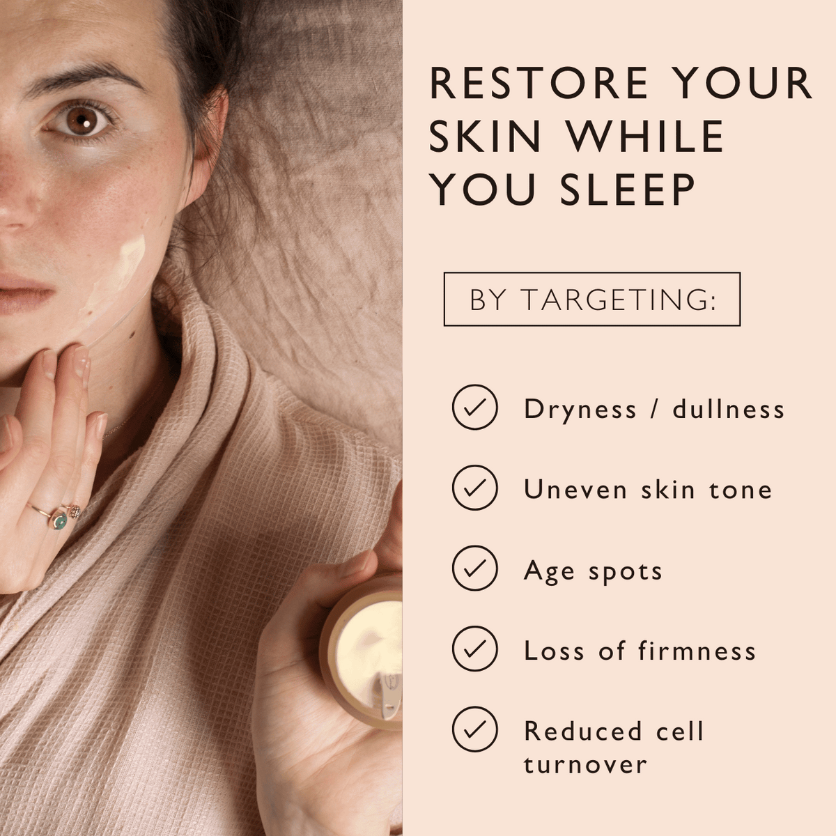 Night Cream with Hyaluronic Acid + Niacinamide - Travel Size