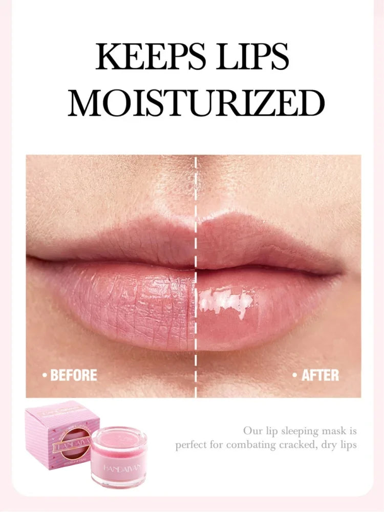 HANDAIYAN 2-in-1 Lip Exfoliator & Moisturizer Sugar Scrub Lip Repair Mask Lipbalm Double Lip Care Effected Lip Scrub Balm