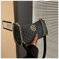 FXZLLQ Vintage Letter Print Crossbody Bag for Women - Adjustable Chain Shoulder Strap