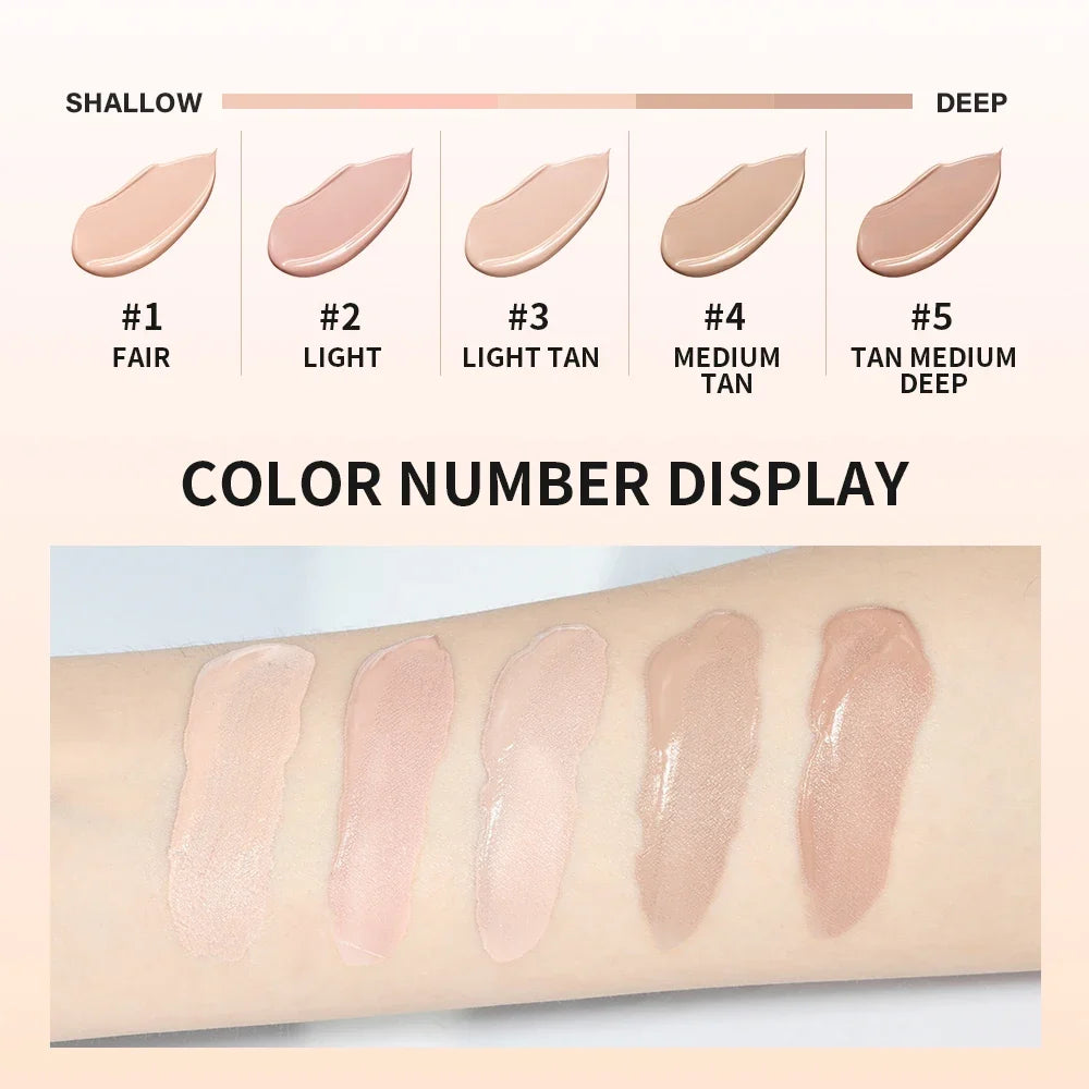 High Coverage CC cream Foundation Tinted Hydrator Matte Finish Light Oil-Free Moisturizing Makeup Hyaluronic Acid Sheer
