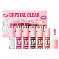 MAGIC CASA 6-Piece Set Water-Gloss Jelly Lip Oil - Plumping, Hydrating, Makeup Base, Long-Lasting Moisture