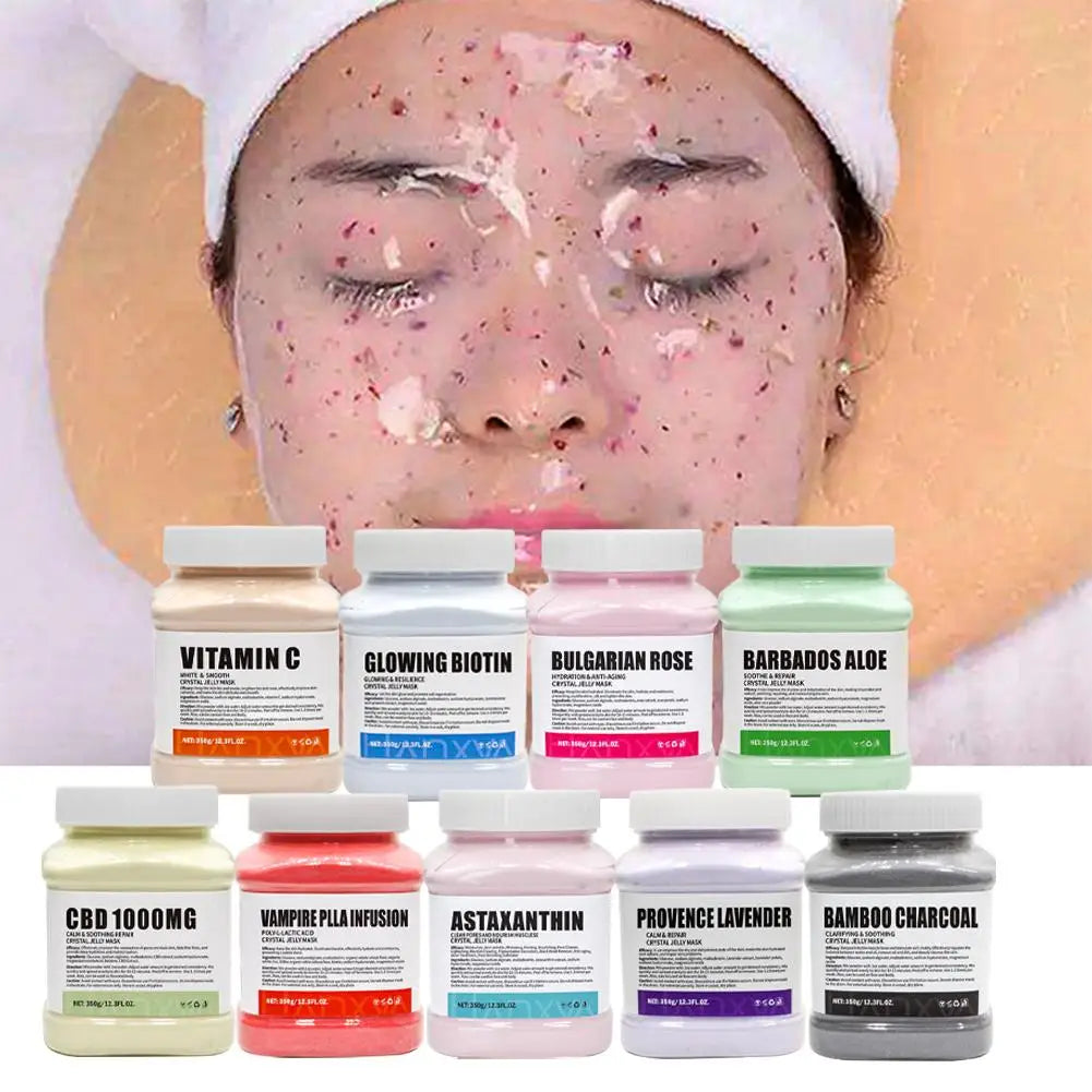 Jelly Mask for Facial Professional Rose Smooth Face Mask Skin Care, Hydrated Nourished Hydro Jelly Mask Powder,Gel Peel Off MasK