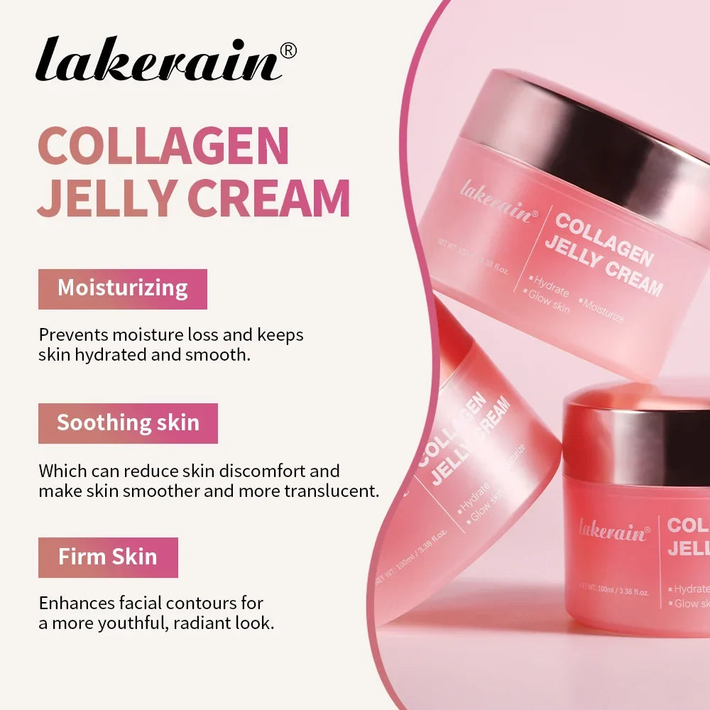 Anti Aging Collagen Face Cream 100ml Niacinamide Moisturizer Hydrating Gel For Tightening Soothing Firmness Skincare