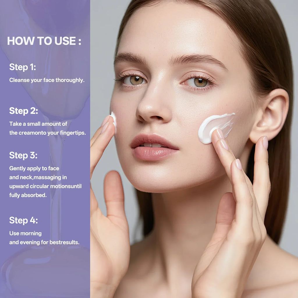Hydrating Milk Moisturizer 50ml Deep Moisture Cream Shea Butter & Glycerin Repair Barrier Fade Fine Line Non-Greasy for All Skin