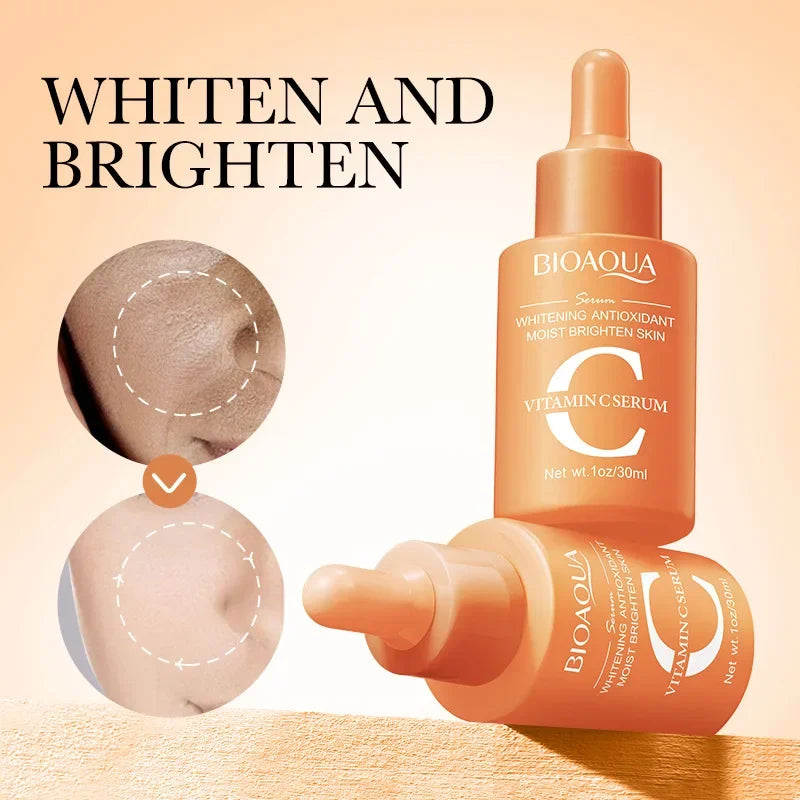 3pcs BIOAQUA Vitamin C Retinol Hyaluronic Acid Serum Face Moisturizing Anti Wrinkle Whitening Facial Essence Skin Care Products