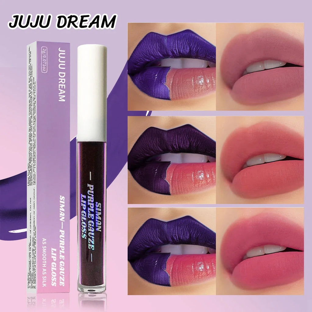 JUJU DREAM Peel Off Lip Stain Set, 3 Colors Long-Lasting Waterproof Pink Lip Tint, Transfer-Proof Non-Stick Cup Lip Makeup