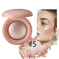Monochrome Face Brightening Highlighter, Lightweight Non-Greasy Glitter Powder with Subtle Shimmer,Light Beige Brightening