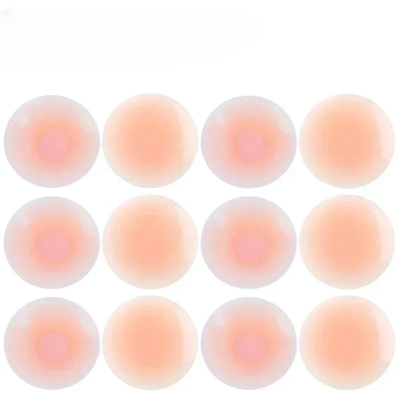 Invisible Silicone Nipple Covers Reusable Women Breast Petals Lift Bras Pasties Bra Padding Sticker Patch Adhesive Pads Intimate
