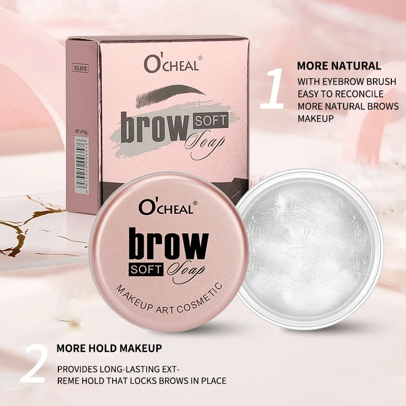 Eyebrow Styling Gel 3D Feathery Wild Brow Wax Waterproof Long Lasting Easy To Wear Shaping Eyebrows Makeup Sculpt Soap Cosmetics