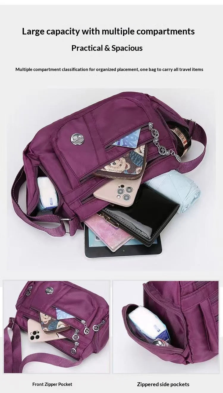 Homefish Women Oxford Waterproof Messenger Bag Crossbody Bag For Women Multifunctional