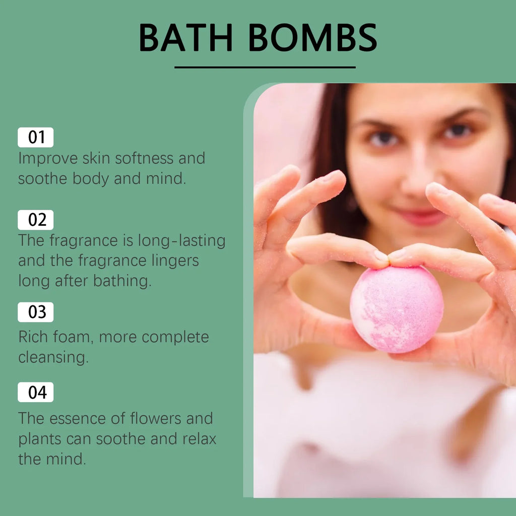 Christmas Colorful Bath Balls Foot Spa Deep Moisturizing Skin Relaxing Reduce Dryness Kids Gifts Bubble Rosemary Bath Ball Bombs