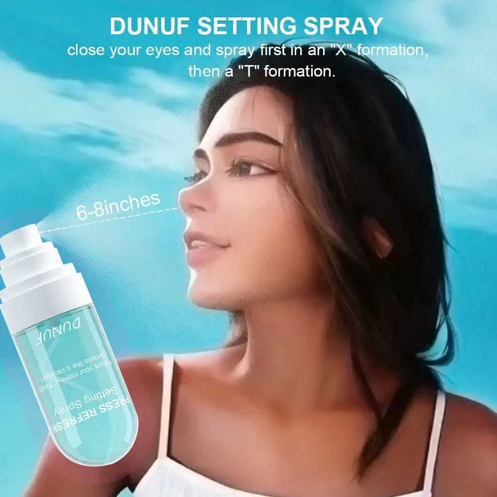 DUNUF 1 Pcs Moisturizing Makeup Setting Spray prevents facial makeup from melting and fading without oil lasting fresh
