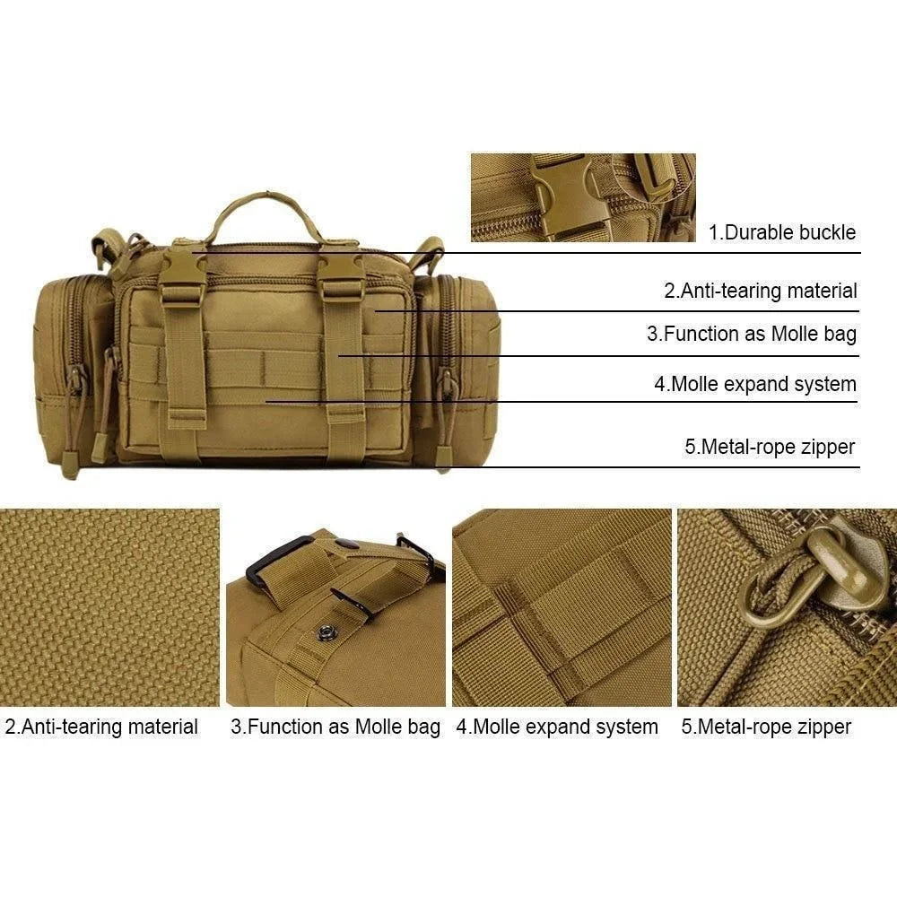 MELORDY Outdoor Waist Pack Chest Bag for Hunting Camping and Hiking - Lightweight Nylon Pouch