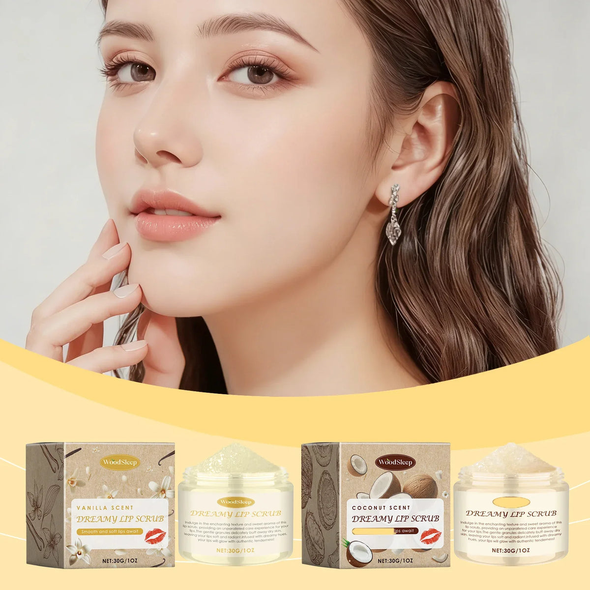 3 in1 Lip Scrub Mask Exfoliating Repairing Lighten Dry Cracked Lines Brighten Moisturizing Nourishing Beauty Plump Lip Treatment