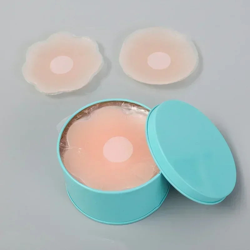2-24PCS Invisible Self Adhesive Chest Paste Reusable Sticker Breast Petal Strapless Lift Up Bra Pad Silicone Petal Nipple Cover