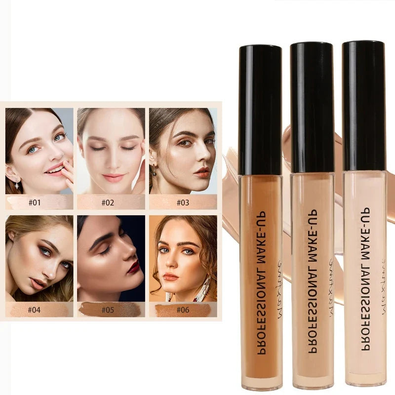 Concealer liquid pen covers and modifies blemishes spots acne marks facial make-up and brightens skin tone