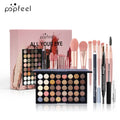 POPFEEL All-in-One Makeup Kit Gift Set with Eyeshadow Palette Foundation Lip Gloss Blush Brushes Eyeliner and More Beauty Gifts