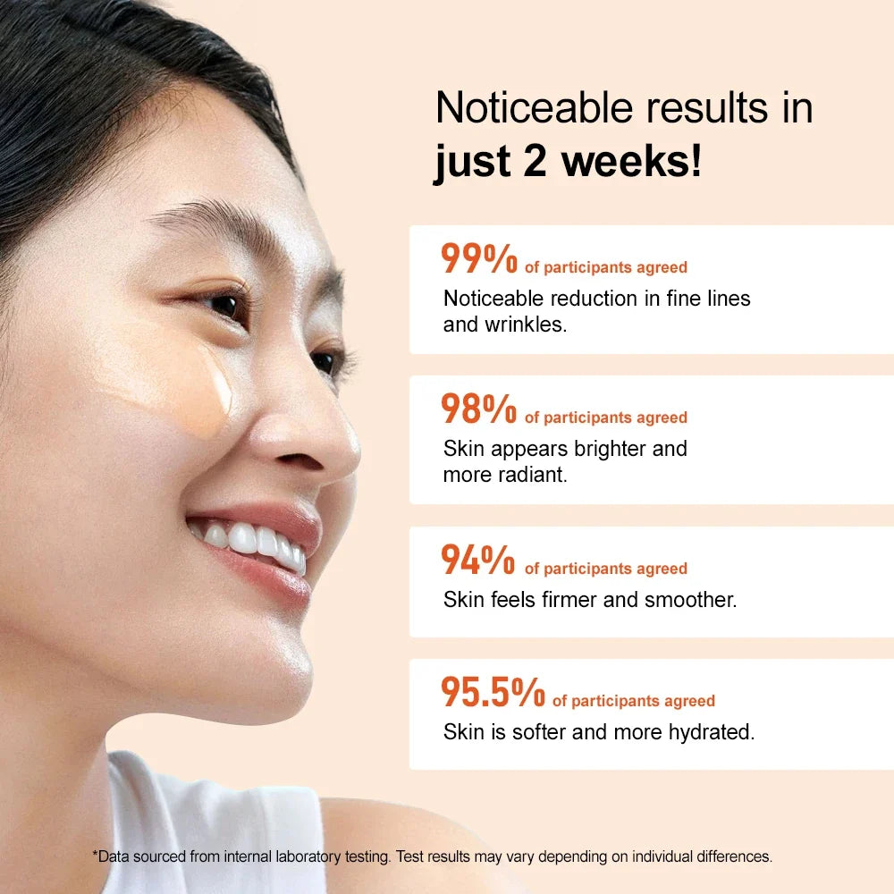 Vitamin C Whitening Facial Serum Fade Dark Spots Hyaluronic Acid Moisturizing Repair Dull Face Essence Skin Care Products