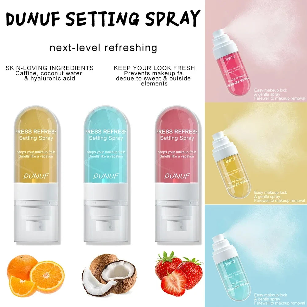 DUNUF 1 Pcs Moisturizing Makeup Setting Spray prevents facial makeup from melting and fading without oil lasting fresh