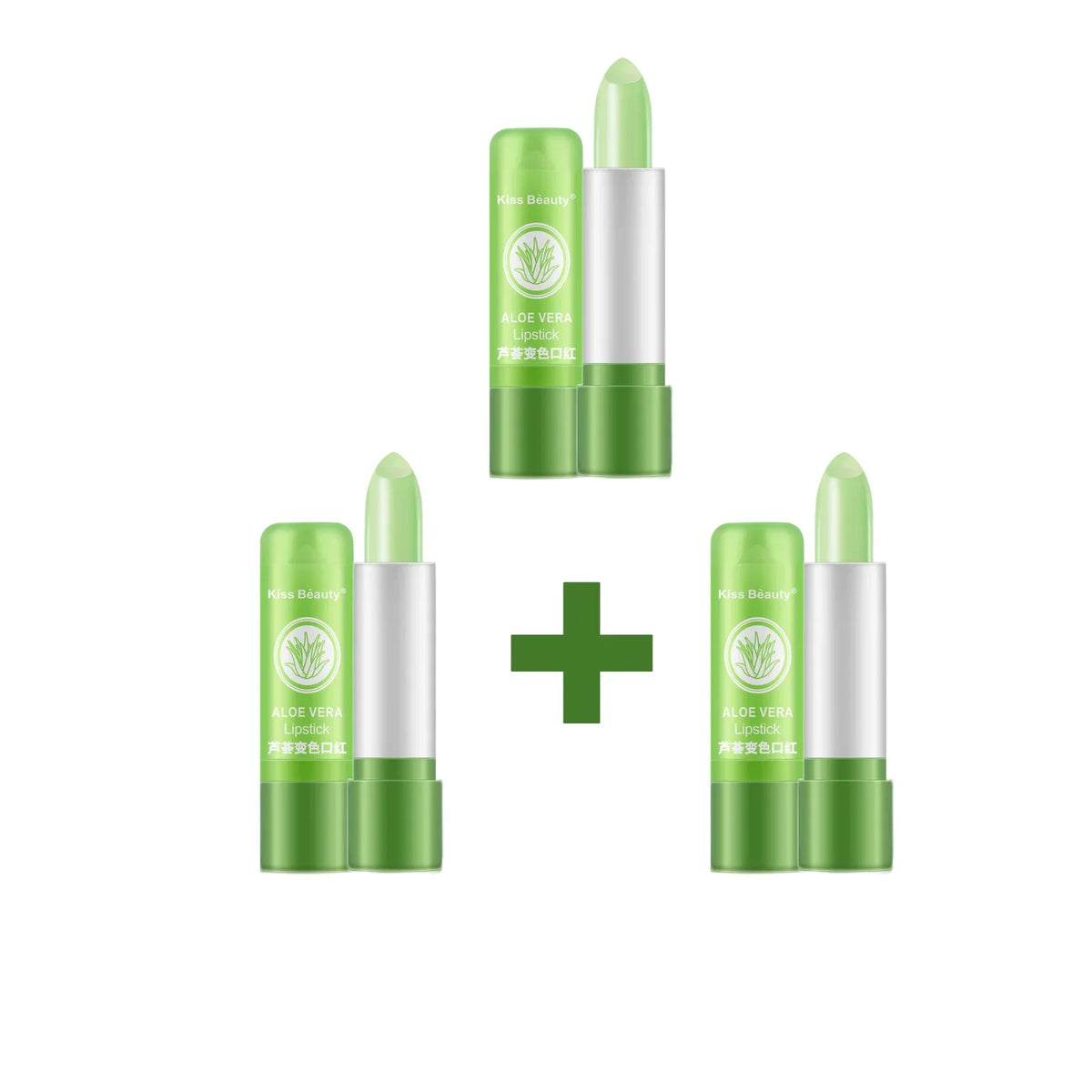 New Natural ALOE VERA Temperature Change Color Jelly Lipstick Long Lasting Moistourizing Lip Makeup Lip Balm Lip Gloss