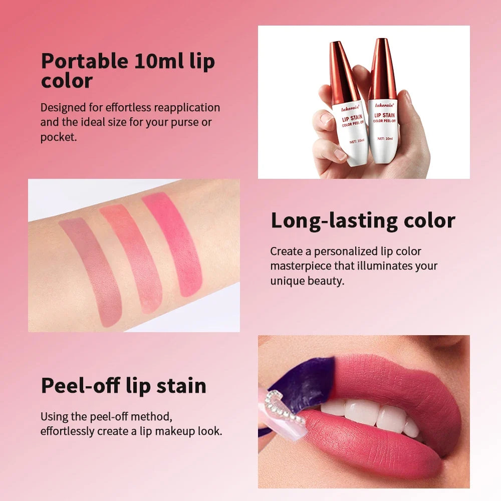 Lip Stain Peel Off 24 Hours Water Resistant Lipsticks Makeup Liquid Lipstick Matte Lipstick for Lips Stick Free Shipping Ink