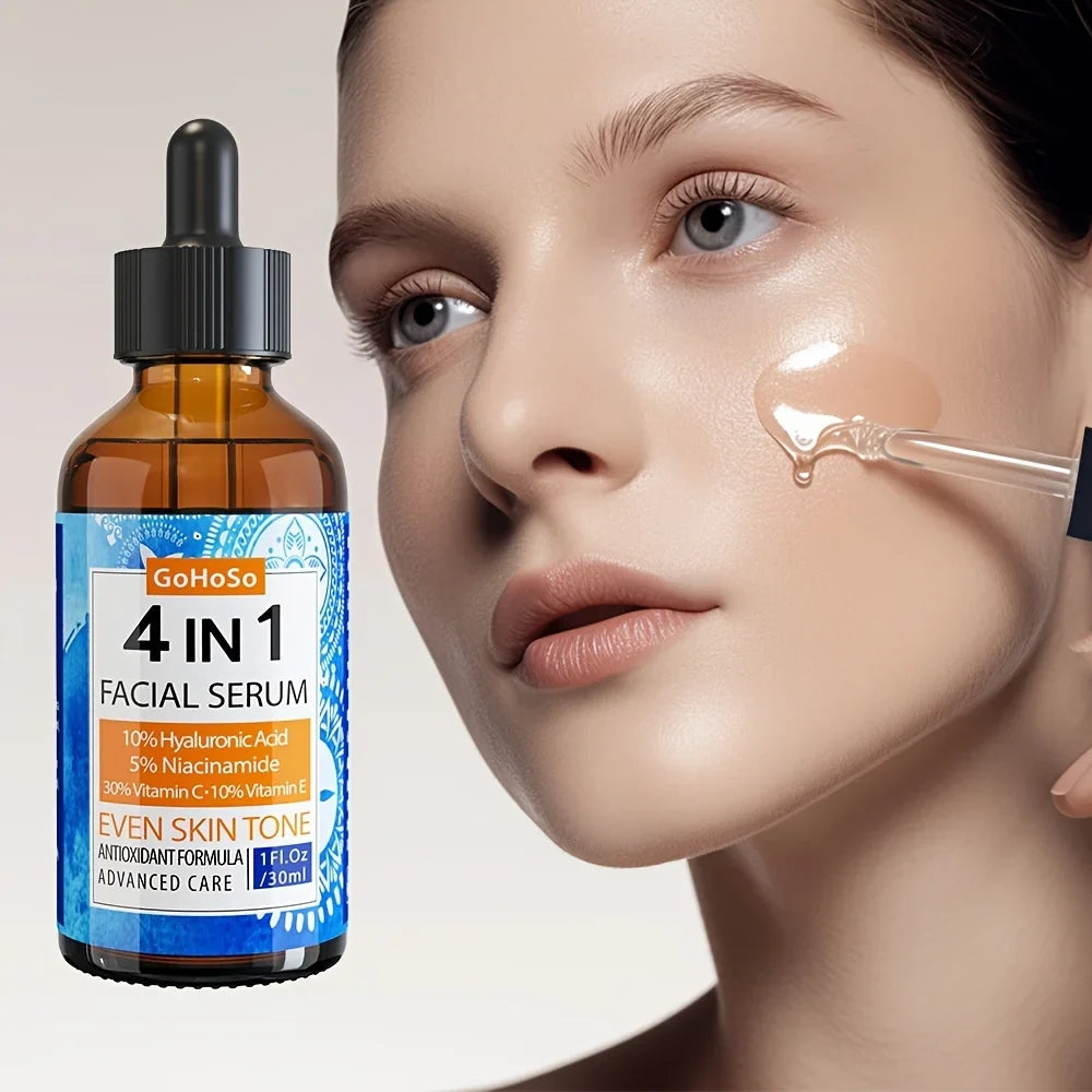ENVISHA 4 In 1 Face Serum Hyaluronic Acid Niacinamide Vitamin Anti-Aging Anti-wrinkle Deep Moisturizing Firming Skin Care